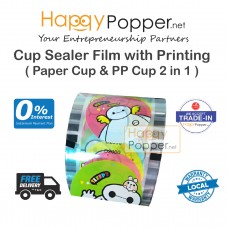 Film ( Printing ) Cup Sealer 2000 cups 2 in 1 ( Paper & PP ) CS-T0007 封口机卷膜两用 ( 纸杯&PP杯 ）
