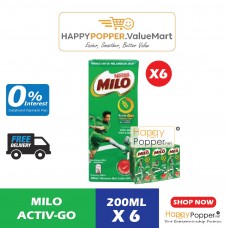 Milo 3in1 UHT 6x200ml (4can/ctn) FM-NES-183552 - 美禄三合一包装 6x200毫升