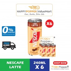 Nescafe Latte Can 6x240ml (24can/ctn) FM-NES-025272 - 拿铁罐装咖啡 6x240毫升