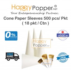 Cone Paper Sleeves 500 pcs/ Pkt ( 18 pkt / Ctn ) IC-T0008 雪糕筒专用纸