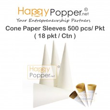Cone Paper Sleeves 500 pcs/ Pkt ( 18 pkt / Ctn ) IC-T0008 雪糕筒专用纸