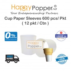 Cup Paper Sleeves 600 pcs/ Pkt ( 12 pkt / Ctn ) IC-T0009 雪糕筒杯专用纸