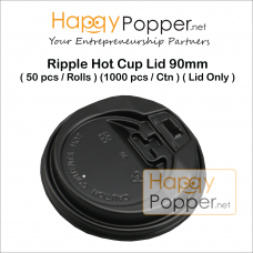Ripple Hot Cup Lid 90mm ( 50 pcs / Rolls ) (1000 pcs / Ctn ) ( Lid Only ) PK-T0029A
