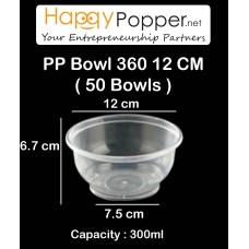 PP Bowl 360 12 cm ( 50pcs/Roll ) CS-T0015