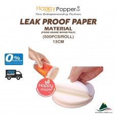 Leak Proof Sealing Paper 130mm (500pcs/pkt) Food Grade - For 95mm Cup - PK-T0019 防漏封口纸