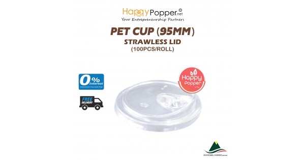 pet strawless sip lid 95mm malaysia plastic cup lid PK-T0018