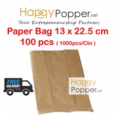 Paper Bag 5s 100Pcs/Pkt ( 10pkt/Ctn ) PK-T0021 褐色包装纸袋