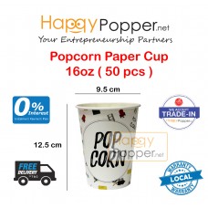 Paper Cup 16oz ( Printing Popcorn ) 50 Pcs/Roll ( 20 Roll/Ctn ) PC-T0003 爆米花纸杯16安士