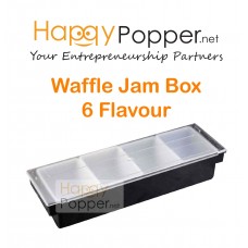 Waffle Jam Box / Covered Box ( 6 Flavour ) WF-T0002 6格酱料盒