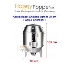 Apollo Roast Chicken Burner 90 cm 2 in 1  ( Gas & Charcoal ) BBQ-0003