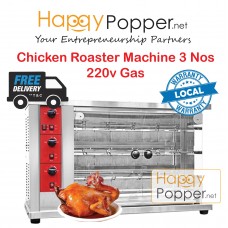 Chicken BBQ Roaster Machine 3 Nos ( Gas ) 220v OV-M0010 燃气3层烤鸡炉