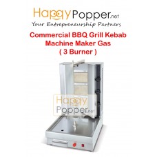 Commercial BBQ Grill Kebab Machine Maker Gas ( 3 Burner ) BBQ-M0013