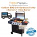 Outdoor BBQ Grill Barbecue Trolly 4 + 1 Burner BBQ-M0017 户外燃气烧烤炉四头