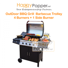Outdoor BBQ Grill Barbecue Trolly 4 + 1 Burner BBQ-M0017 户外燃气烧烤炉四头