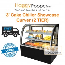 Cake Chiller Showcase Curver ( 900mm ) ( 2 TIER ) FC-M0001 蛋糕冷冻柜