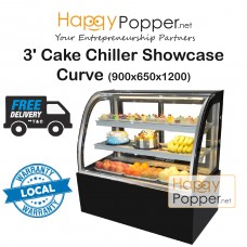 Cake Chiller Showcase Curve ( 900 x 650 x 1200mm ) ( 2 TIER ) FC-M0001 蛋糕冷冻柜