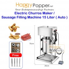 Churros Maker Sausage Filling Machine Electric 15 Liter ( Auto ) SS-M0017 电动灌肠机15升