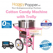 Cotton Candy Machine With Trolly Cart Electric CC-M0002 电热棉花糖机推车