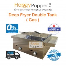 Deep Fryer Double Tank ( Gas ) DF-M0021(C) 6升双缸燃气炸炉