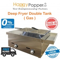 Deep Fryer Double Tank ( Gas ) DF-M0021(C) 6升双缸燃气炸炉