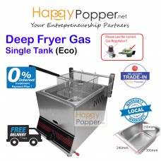 Deep Fryer 6 Liter Single Tank ( Gas ) ( Eco )  DF-M0014 6升单缸燃气炸炉