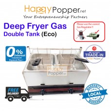 Deep Fryer 6 Liter X 2 Double Tank ( Gas ) ( Eco ) DF-M0015 6升双缸燃气炸炉