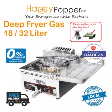 Deep Fryer 18 Lilter / 30 Liter 1 Basket ( Gas ) DF-M0009 18升燃气炸炉