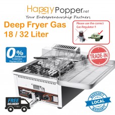 Deep Fryer 18 Lilter / 30 Liter 1 Basket ( Gas ) DF-M0009 18升燃气炸炉