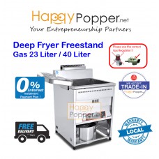 Deep Fryer 23 Liter / 40 Liter With Stand 1 Basket ( Gas ) DF-M0011 23升立式燃气炸炉