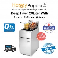 Deep Fryer 23L With Stand S/Steel (Gas)  DF-M0023  - 不锈钢支架炸锅 23升