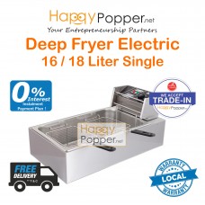 Deep Fryer 16 Liter Single Tank 2 Basket ( Electric ) DF-M0008 16升单缸电热炸炉