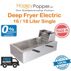 Deep Fryer 16 Liter Single Tank 2 Basket ( Electric ) DF-M0008 16升单缸电热炸炉