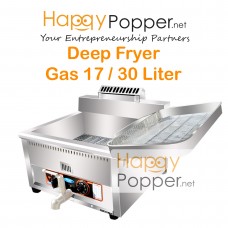 Deep Fryer 17 Lilter / 30 Liter 1 Basket ( Gas ) DF-M0009 17升燃气炸炉