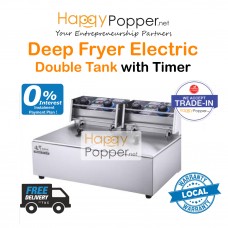 Deep Fryer 6 Liter x 2 Double Tank ( Electric - Gold Level ) DF-M0001 6升双缸电热炸炉厚款