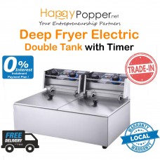 Deep Fryer 6 Liter x 2 Double Tank ( Electric - Gold Level ) DF-M0001 6升双缸电热炸炉厚款