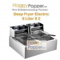 Deep Fryer 6 Liter x 2 Double Tank ( Electric ) DF-M0006 6升双缸电热炸炉