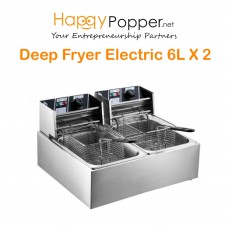 Deep Fryer 6 Liter x 2 Double Tank ( Electric ) DF-M0006