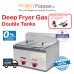 Deep Fryer 6 Liter x 2 Double Tank ( Gas ) DF-M0007 6升双缸燃气炸炉