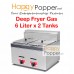 Deep Fryer 6 Liter x 2 Double Tank ( Gas ) DF-M0007 6升双缸燃气炸炉