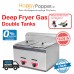 Deep Fryer 6 Liter x 2 Double Tank ( Gas ) DF-M0007 6升双缸燃气炸炉