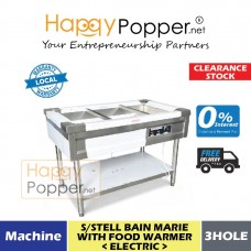 FW-M0025(C) S/Steel Water Bain Marie With Food Warmer 3 Holes (Electric)  - 不锈钢三孔电热保温汤池