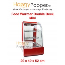 Food Warmer Display Showcase Double Deck ( Mini ) FW-M0003 ( Black FW-M0010 )