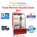Food Warmer Display Showcase Double Deck ( Mini ) FW-M0003 ( Black FW-M0010 ) ( White FW-M0018 ) 迷你3层保温柜