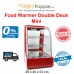 Food Warmer Display Showcase Double Deck ( Mini ) FW-M0003 ( Black FW-M0010 ) ( White FW-M0018 ) 迷你3层保温柜