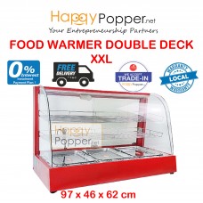 Food Warmer Display Showcase Double Deck ( XXL ) FW-M0006 ( Black FW-M0020 ) 3盘3层保温柜