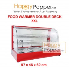 Food Warmer Display Showcase Double Deck ( XXL ) FW-M0006 ( Black FW-M0020 ) 3盘3层保温柜