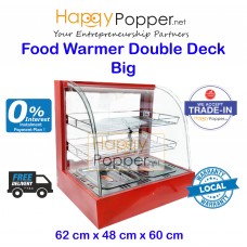 Food Warmer Display Showcase Double Deck ( Big ) FW-M0005 ( Black FW-M0008 ) ( Yellow FW-M0009 ) 三层大保温柜