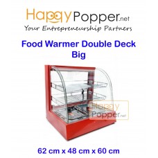 Food Warmer Display Showcase Double Deck ( Big ) FW-M0005 ( Black FW-M0008 ) ( Yellow FW-M0009 )