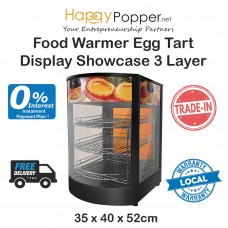 Food Warmer Egg Tart Display Showcase 3 Decks FW-M0017 蛋挞保温展示柜三层
