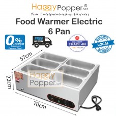Food Warmer Machine Electric ( 6 Pan ) FW-M0023 台式保温机（ 6格 ）